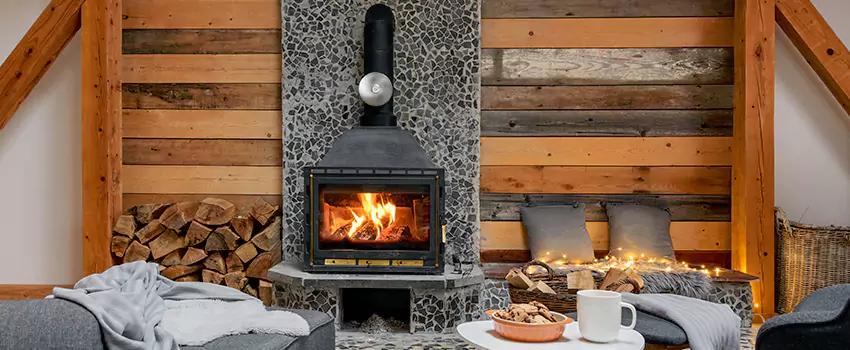 Thelin Hearth Products Direct Vent Gas Stove Fireplace Inspection in Joliet, Illinois